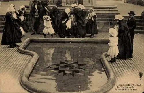 Ak Sainte Anne d'Auray Morbihan, Piscine de la Fontaine Miraculeuse