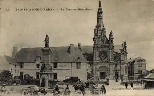Ak Sainte Anne d'Auray Morbihan, Fontaine Miraculeuse