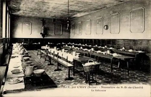 CPA Chevilly Val de Marne, Monastère de N.-D. de Charité, Le Réfectoire