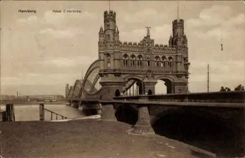 Ak Hamburg Mitte Altstadt, Neue Elbbrücke