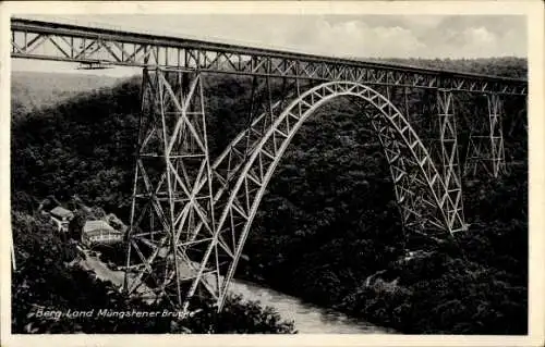 Ak Solingen im Bergischen Land, Müngstener Brücke