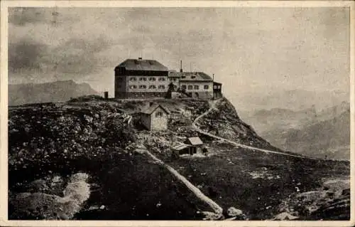 Ak Ramsau im Berchtesgadener Land Oberbayern, Watzmannhaus, Münchnerhaus am Watzmann, Berglandsch