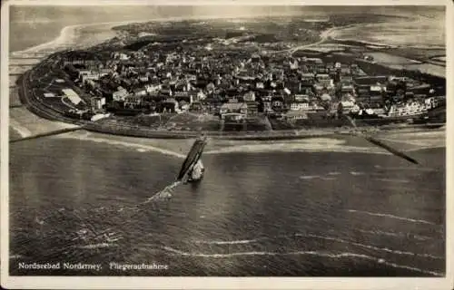 Ak Nordseebad Norderney Ostfriesland, Fliegeraufnahme
