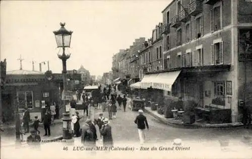 Ak Luc sur Mer Calvados, Rue du Grand Orient