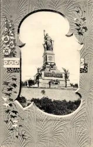 Ak Rüdesheim am Rhein, Niederwald Nationaldenkmal