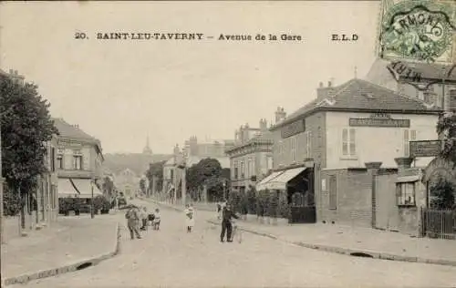 CPA Saint Leu Taverny Val d'Oise, Avenue de la Gare