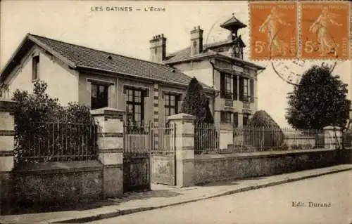 CPA Les Gatines Val d'Oise, École