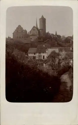 Foto Ak Schlitz in Hessen, Teilansicht mit Burg