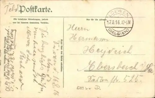 Ak Düren im Rheinland, Schenkelstraße in  Gebäude, Bäume,  Architektur