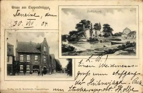 Ak Coppenbrügge Niedersachsen,  mit Burgruine, Verlag H. Reinbrecht, Coppenbrügge