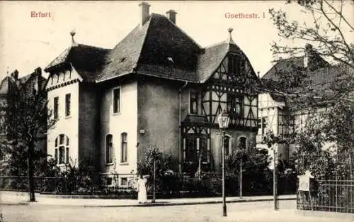 Ak Erfurt in Thüringen,  Goethestr. I