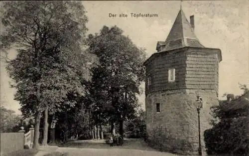 Ak Waltershausen in Thüringen, alter Töpfersturm