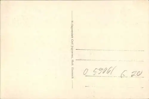 Ak Ruhla in Thüringen,  Die Köhlergasse, Häuser, Straße, Landschaft