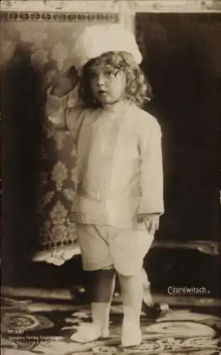 Ak Alexei Nikolajewitsch Romanow, Sohn von Zar Nikolaus II. von Russland, Portrait