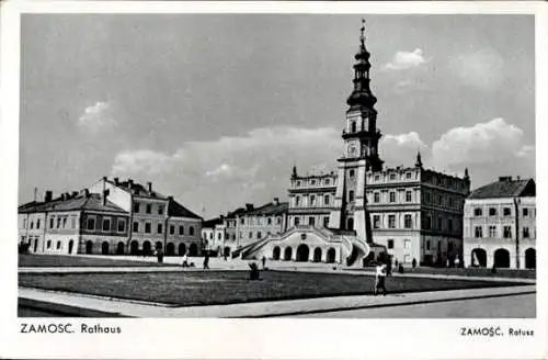 Ak Zamosc Polen, Rathaus