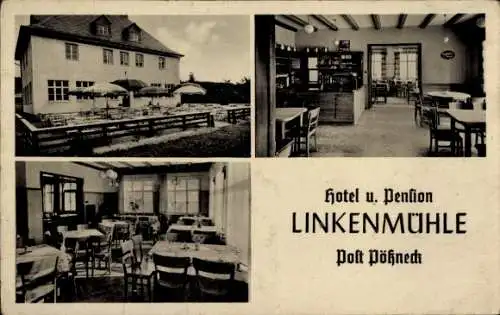 Ak Linkenmühle Gössitz in Thüringen, Hotel und Pension Linkenmühle, Inh. Richard Ludwig