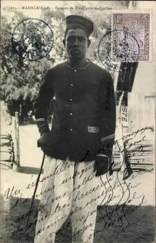 CPA Madagascar, Sergent de Tirailleurs malgaches