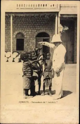 CPA Djibouti Djibouti, Demandeurs de bakchich