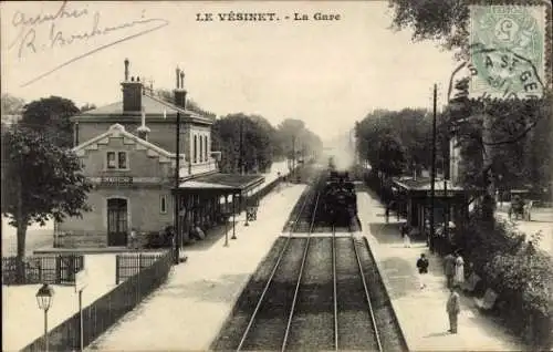 Ak Le Vésinet Yvelines, Bahnhof