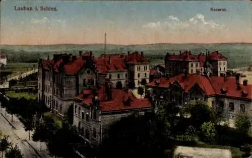 Ak Lubań Lauban Schlesien, Kaserne