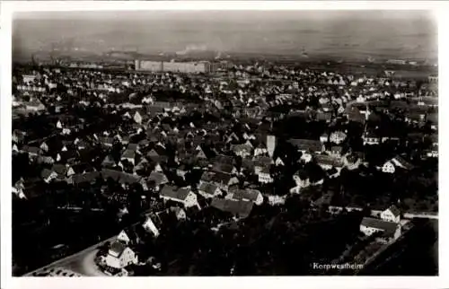 Ak Kornwestheim in Württemberg, Luftaufnahme