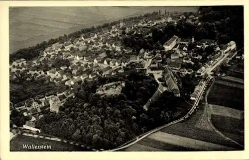 Ak Wallerstein in Schwaben, Fliegeraufnahme