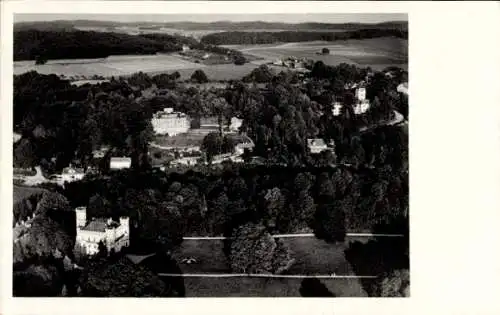 Ak Berg am Starnberger See Oberbayern, Fliegeraufnahme