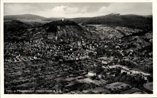 Ak Heppenheim an der Bergstraße, Fliegeraufnahme