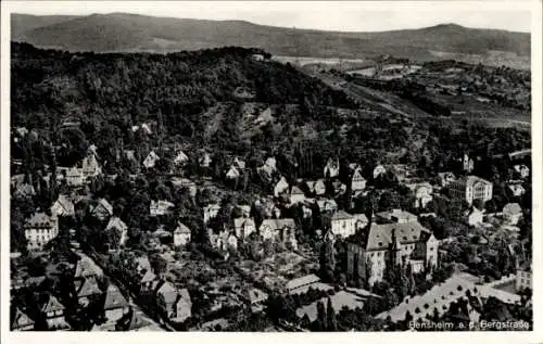 Ak Bensheim an der Bergstraße Hessen, Fliegeraufnahme