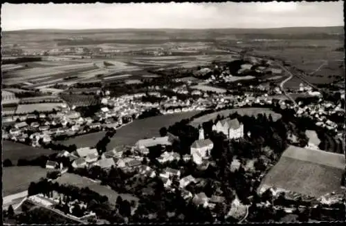 Ak Erbach an der Donau Württemberg, Luftaufnahme von Erbach, Felder, Ortsansicht,  Gebäude