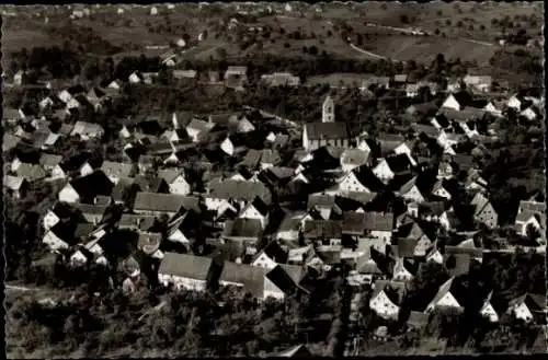 Ak Efringen Kirchen am Oberrhein, Fliegeraufnahme
