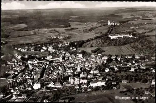 Ak Ellwangen an der Jagst Württemberg, Luftaufnahme