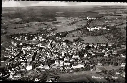 Ak Ellwangen an der Jagst Württemberg, Luftaufnahme