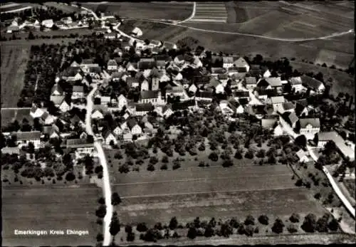 Ak Emerkingen in Württemberg, Fliegeraufnahme
