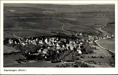 Ak Emerkingen in Württemberg, Fliegeraufnahme