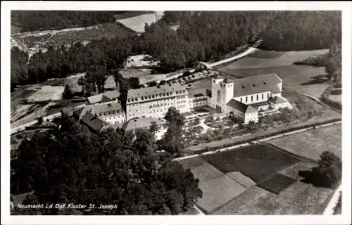 Ak Neumarkt in der Oberpfalz, Fliegeraufnahme, Kloster St. Joseph