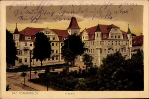 Ak Bad Rothenfelde am Teutoburger Wald, Kurhaus, Garten, Bäume, 