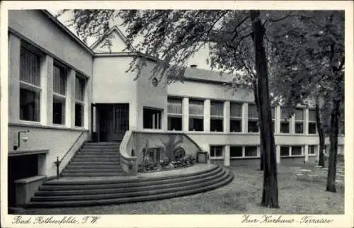 Ak Bad Rothenfelde am Teutoburger Wald, Kurhaus Terrasse, Stufen, moderne Architektur, Umgebung m