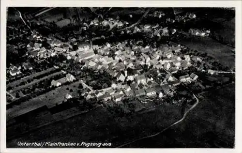 Ak Untererthal Hammelburg in Unterfranken, Fliegeraufnahme