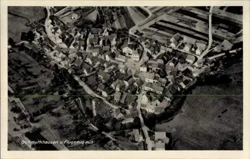 Ak Gollmuthhausen Höchheim, Fliegeraufnahme
