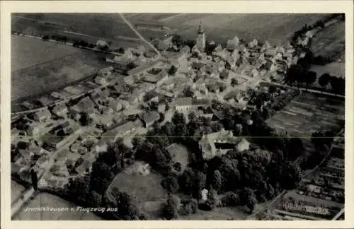 Ak Irmelshausen Höchheim in Unterfranken, Fliegeraufnahme