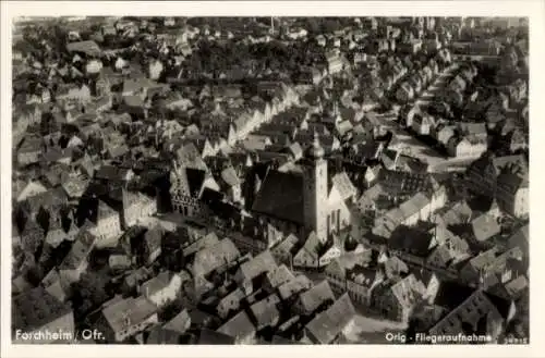 Ak Forchheim in Oberfranken Bayern, Fliegeraufnahme