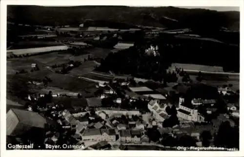 Ak Gotteszell in Niederbayern, Fliegeraufnahme