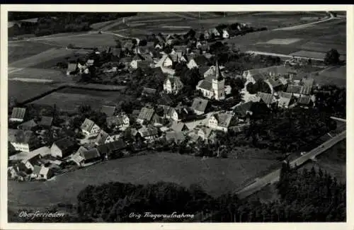 Ak Oberferrieden Burgthann im Nürnberger Land, Fliegeraufnahme