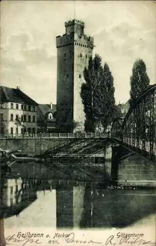 Ak Heilbronn am Neckar, Götzenturm
