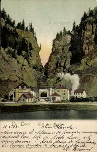 Ak Le Locle Kt Neuenburg, Felspass, Häuser