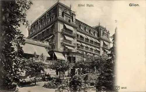 Ak Glion Montreux Kanton Waadt, Hotel Righi