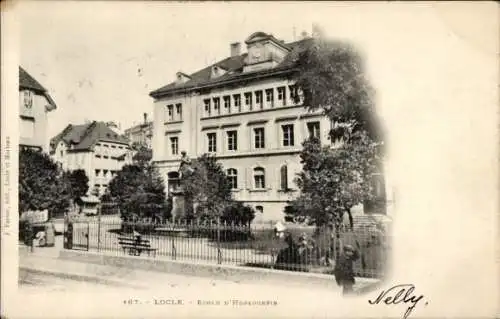 Ak Le Locle Kt Neuenburg , Schule für Uhrmacher