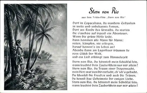 Lied Ak Stern von Rio, aus dem Tobis-Film Stern von Rio