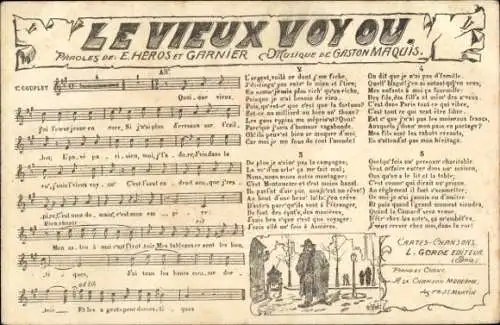 Lied Ak Le Vieux voy ou von Gaston Maquis